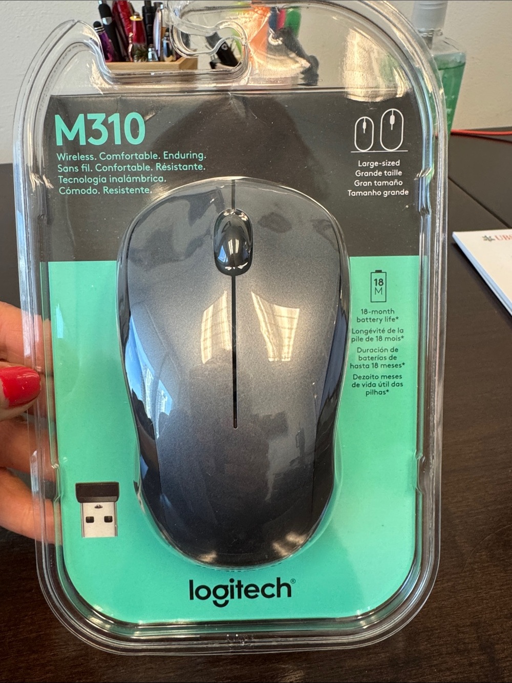 Logitech M310 Wireless Optical Mouse - Dark Gray